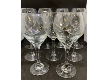 Ten Assorted Wine Glasses: 4 Different Sizes