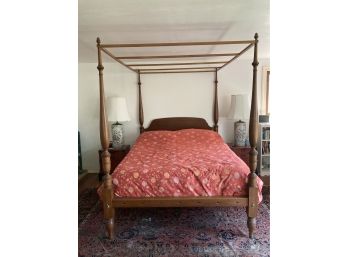 Queen Solid Wood Canopy Bed Frame
