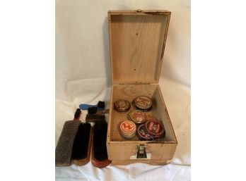 Shoe Shine Box With All The Needs To Shine Your Shoes Those Were The Days