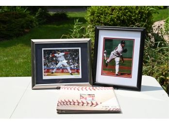 Pair Of Autographed Red Sox Photographs