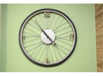 Tire Rim Clock