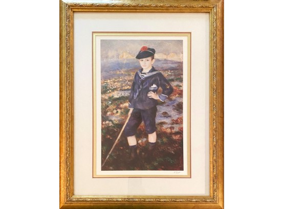 Renoir 'Sailor Boy' Print Limited Edition 57/1000 With COA