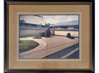 Framed Photograph Of Isshidan Garden, Ryogen-In Zen Temple In Kyoto Japan