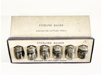 Individual Sterling Salt & Pepper Shakers