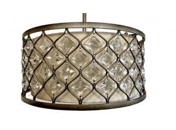 Elegant Timeless Crystal Contemporary Pendant With Extension Rods