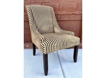 Beautiful Textured Strip Accent Chair