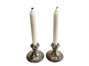 Weighted Sterling Candle Holder
