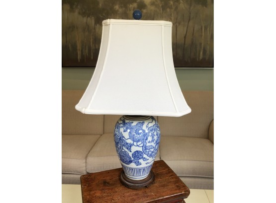 Antique Asian Porcelain Vase - Mounted As Lamp - Very Nice Old Piece - In Family Many Years - Nice Lamp