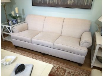 Lovely ETHAN ALLEN Sofa - Classic Lines & Design - Reupholstered Two Years Ago PLUS Bonus Decorator Pillows