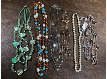 Very Pretty Lot Of Seven (7) Costume Jewelry Bracelets By Talbots & Other Quality Makers - NICE LOT !
