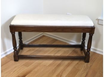 Beautiful Vintage Solid Oak Bench - End Of Bed Bench ? Window Bench ? Very Good Condition & Nice Size