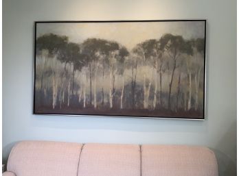 Fantastic Large Screen Print Artwork Of Trees Signed / Numbered 802/850 - Very Decorative FANTASTIC LOOK !