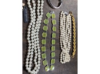 Beautiful Lot Of Quality Costume Jewelry - All Necklaces & Bracelets - Including Ann Taylor & Other Makers