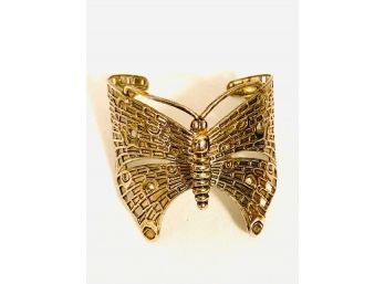 Metal Butterfly Cuff Bracelet
