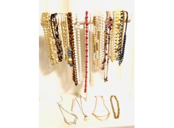 Large Collection Of Costume Necklaces