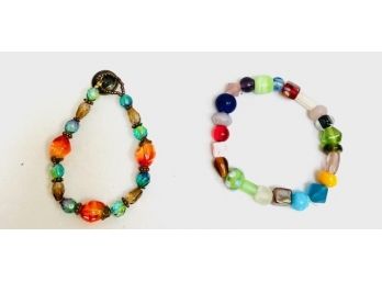 Pairing Of Two Glass Bead Bracelets