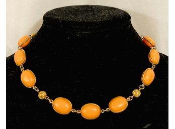Fabulous Orange Vintage Necklace