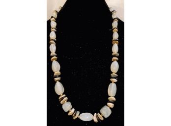 Quartz And Natural Stone Bead Necklace