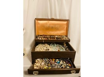 Vintage Estate Jewelry Box Including All Contents