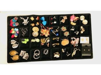 Large Collection Of Earrings - 37  Pair