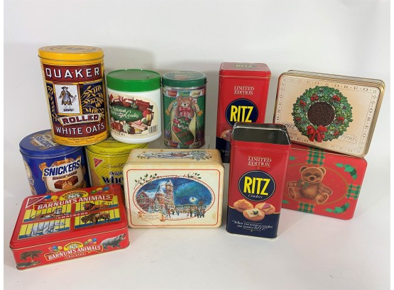 Group 2 Of Vintage Tin Collection