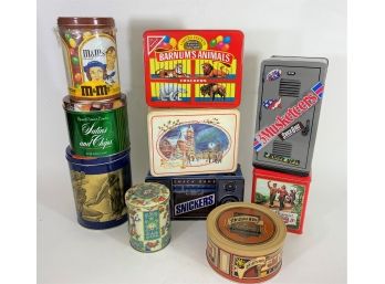 Group 6 Of Vintage Tin Collection