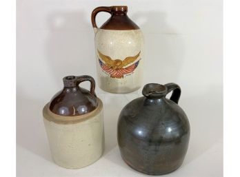 Group Of Vintage Stoneware Jugs