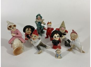 Group Of Vintage Gnomes/elf Figures Made In Japan & Occupied Japan.