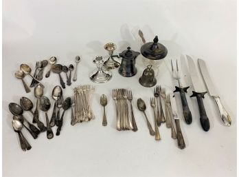 Group Of Assorted Silver Plate Items
