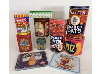 Group 5 Of Vintage Tin Collection