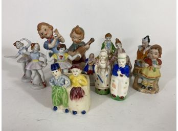 Group Of Vintage Figures Of Various Themes Made In Japan And Occupied Japan.