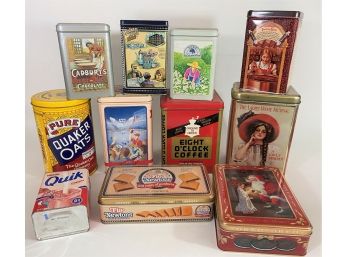 Group 1 Of Vintage Tin Collection