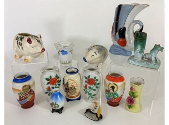 Group Of Vintage Collectibles All Made In Occupied Japan.