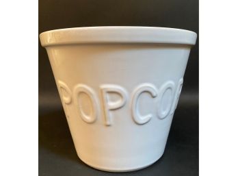 White Ceramic Popcorn Bucket