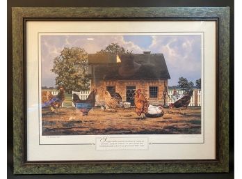 'The Cottage Coop' Framed Print, Pencil Signed, Bonnie Mohr