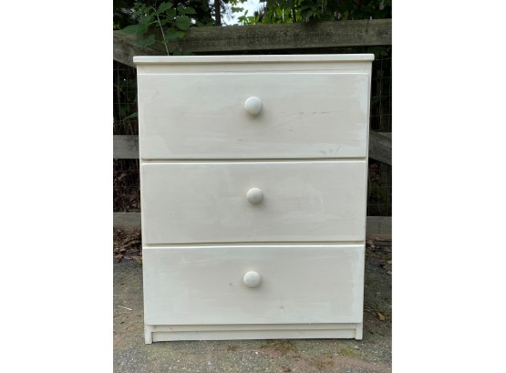 A Petite, White-Painted Chest Of Drawers