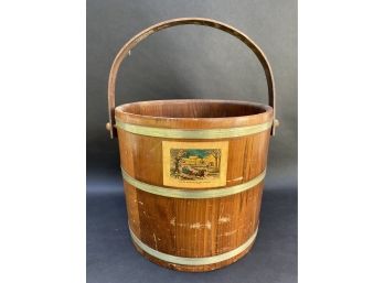 Vintage C.L. Lane Wooden Bucket