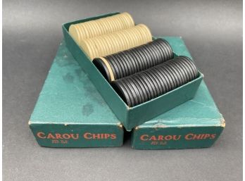Vintage Carou Poker Chips