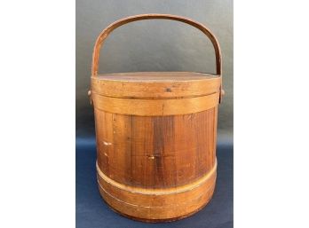 A Beautiful Vintage Hand-crafted Oak Bucket