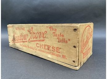 A Vintage Dairy Box From Meadow Grove Cheese
