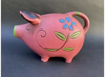 Pretty Painted Piggy Bank