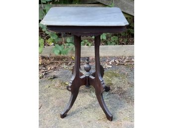 A 19th Century Victorian Marble-Topped Side Table