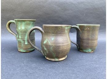 Coordinated Studio Pottery Mugs & Creamer