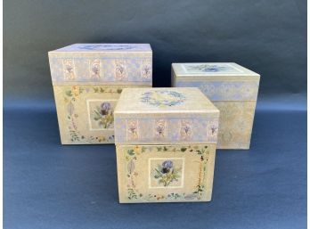 Three Nesting Gift/Storage Boxes