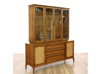 Mid Century Lane Rhythm Series Server' China Cabinet . Comes In Two (2) Section. Reversible Door Panels.