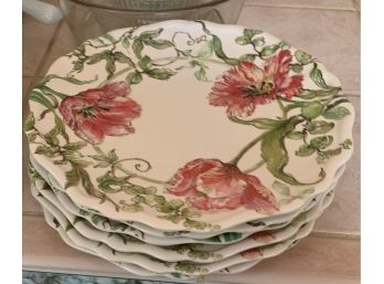 Floral Outdoor Plates