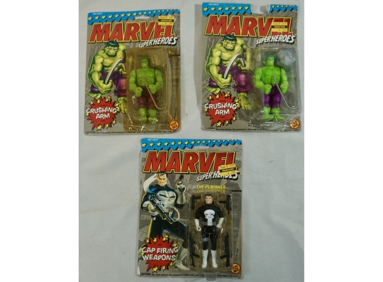 3 Marvel Super Heros, Hulk, Punisher
