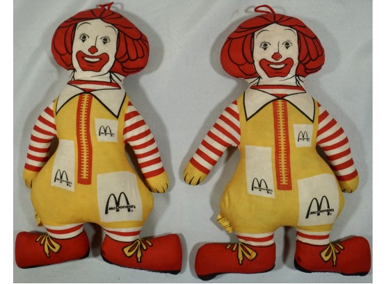 Pair Of Vintage Ronald MacDonald Dolls
