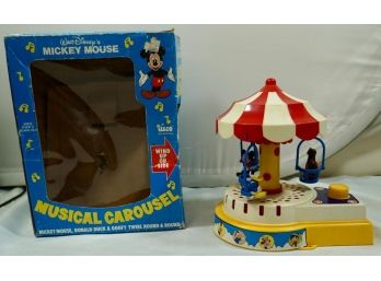 Mickey Mouse Musical Carousel By Illco