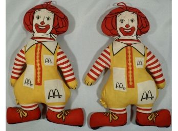 Pair Of Vintage Ronald MacDonald Dolls